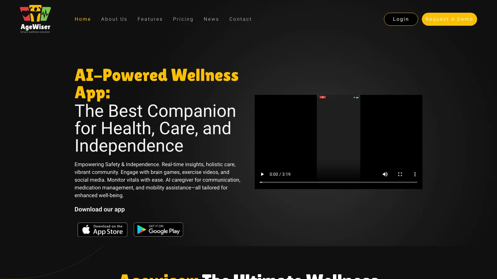 AgeWiser.ai website