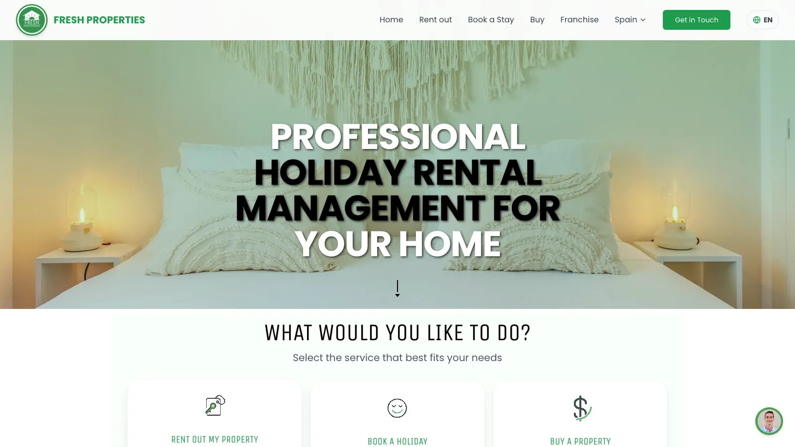 Fresh Properties website