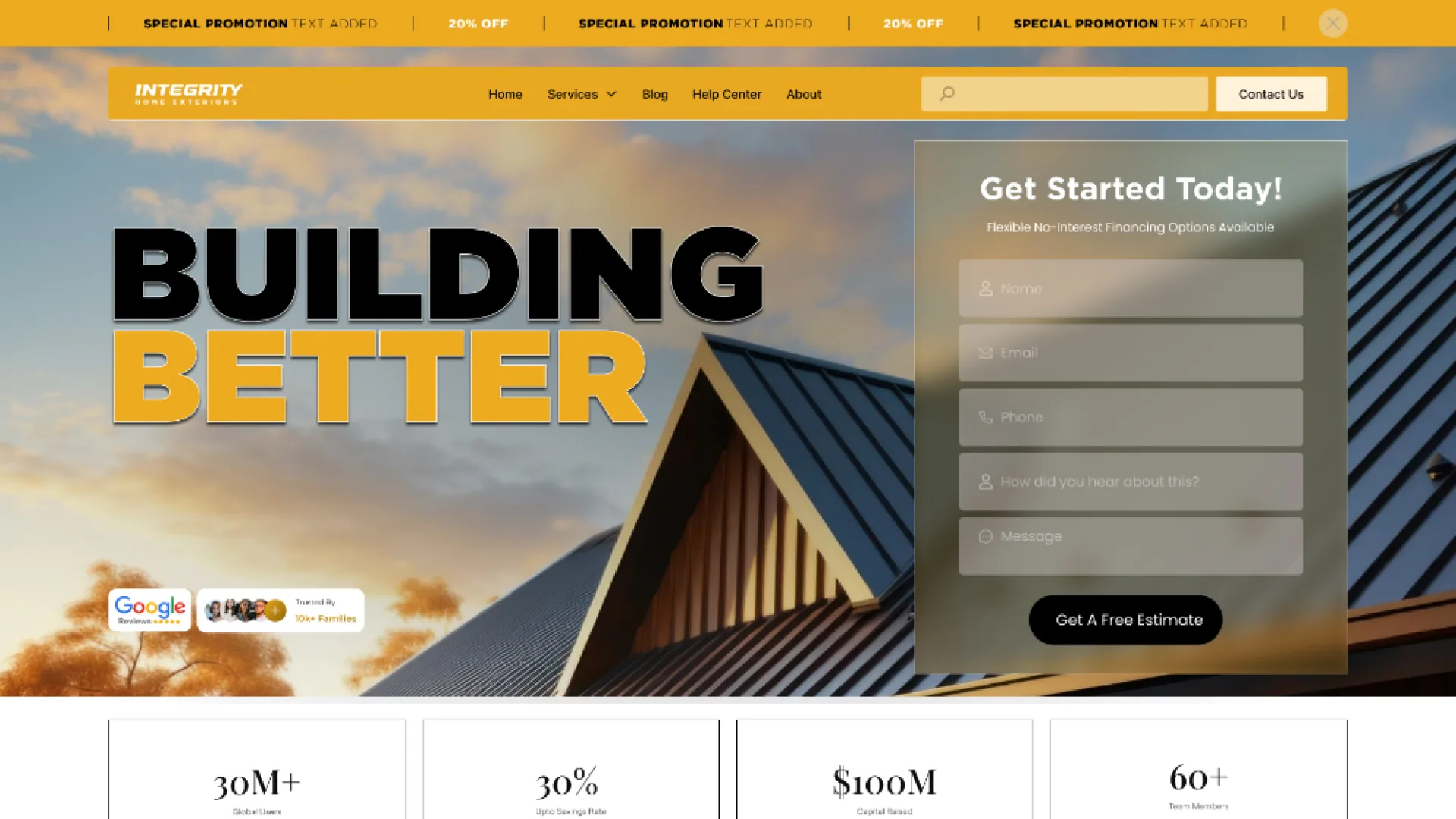 Integrity Home website