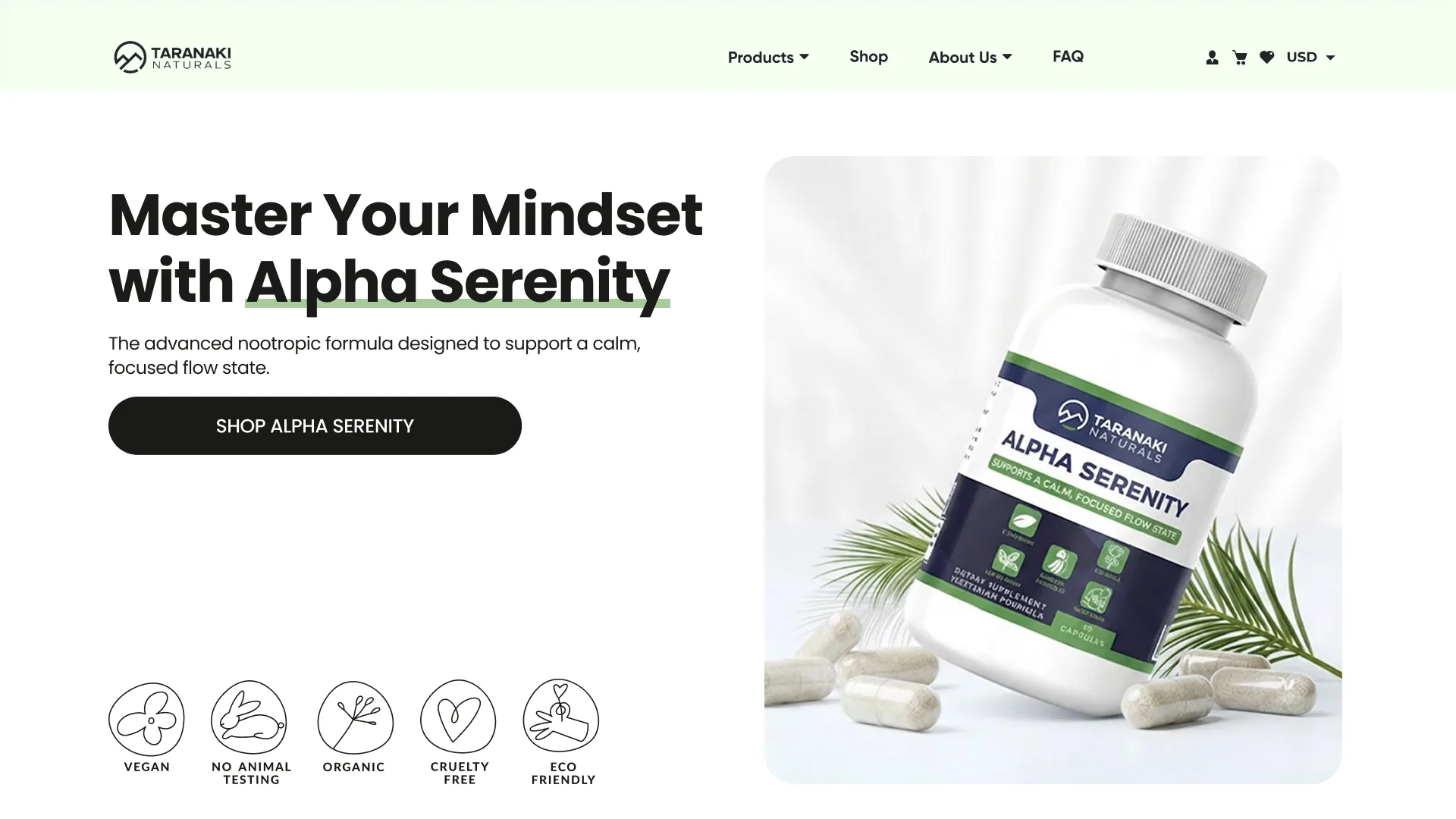Taranaki Naturals website