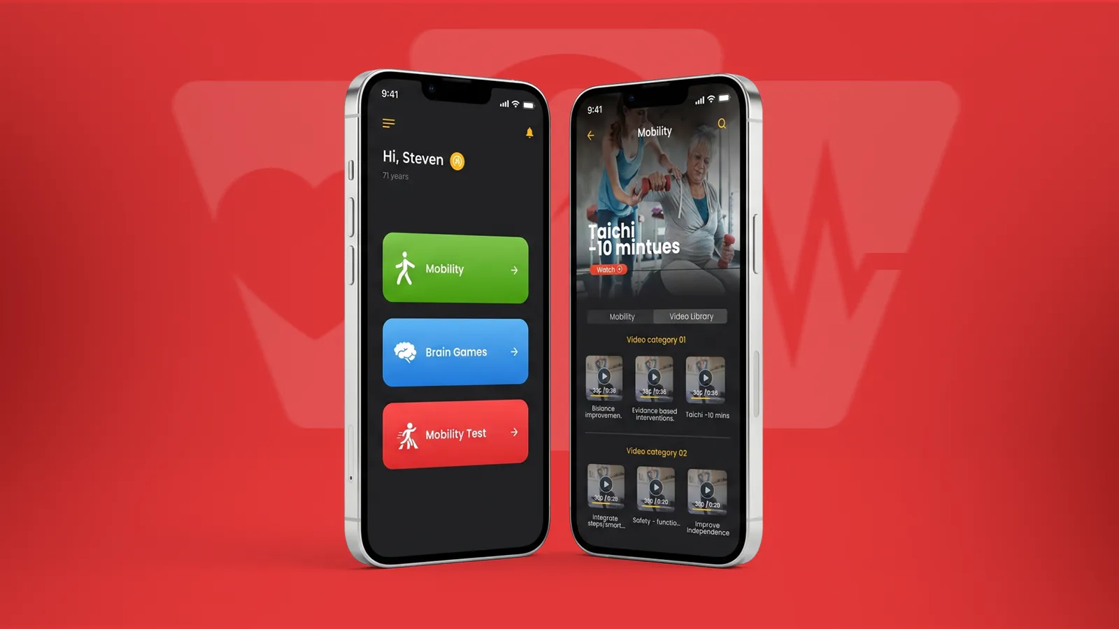 AgeWiser app screens